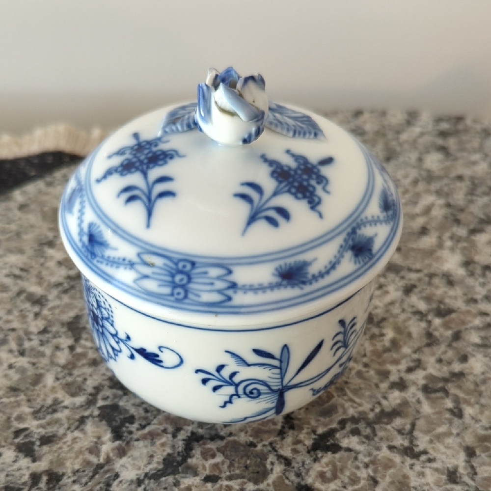 Meissen Blue and White Ceramic Bowl